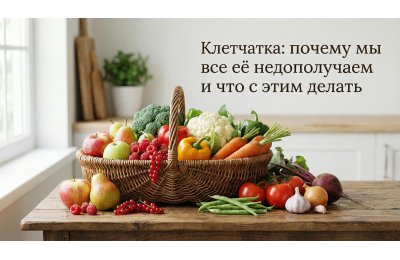 Клетчатка: почему мы все её недополучаем и что с этим делать